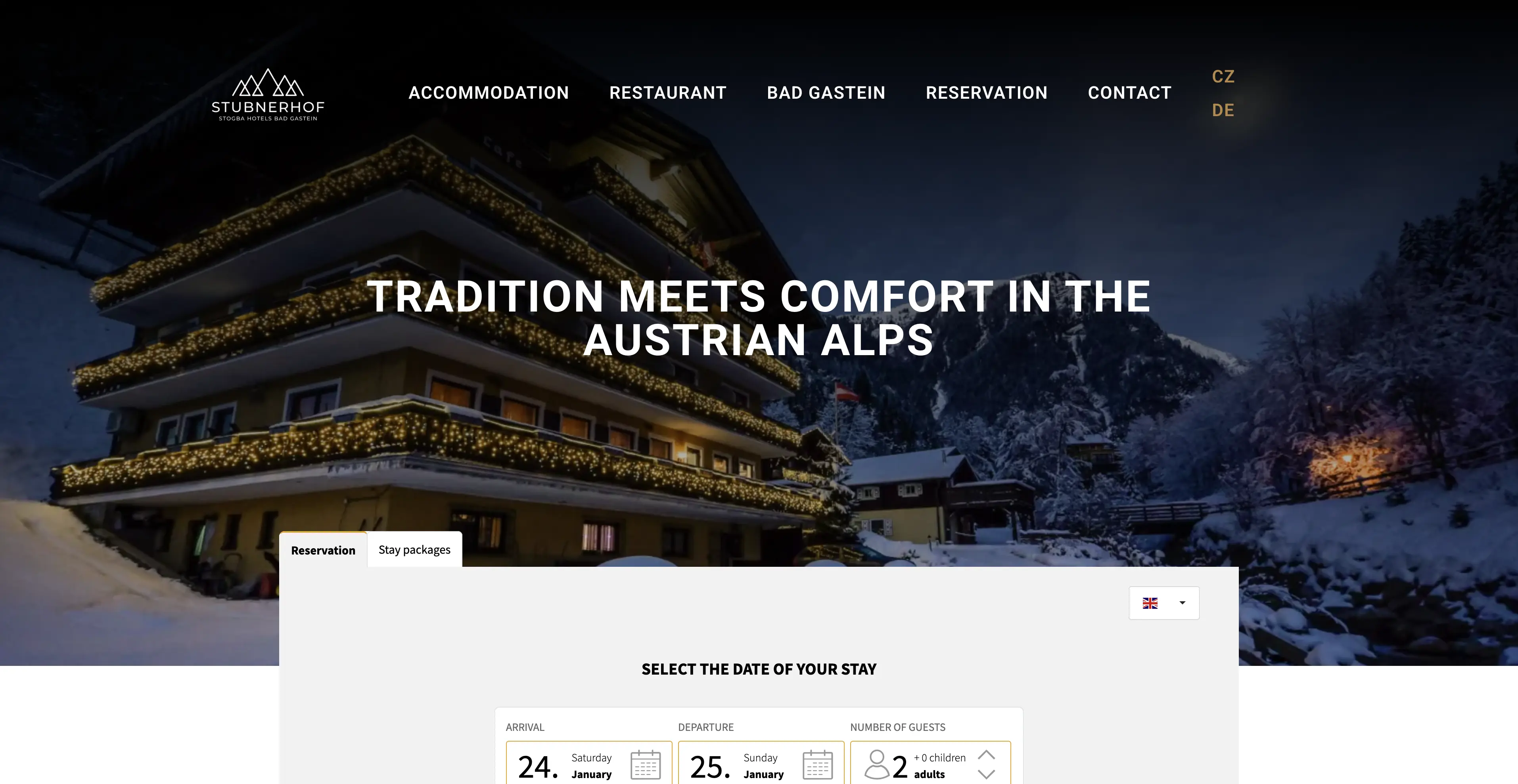 Hotel Stubnerhof Website